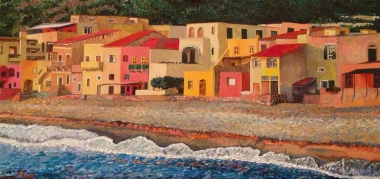 Tramonto su Varigotti  - I Quadri di Mimmo